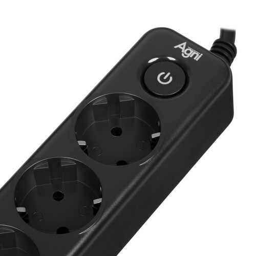 Купить Сетевой фильтр AGNI TP-FD4E черный  9289255. Характеристики, отзывы и цены в Донецке