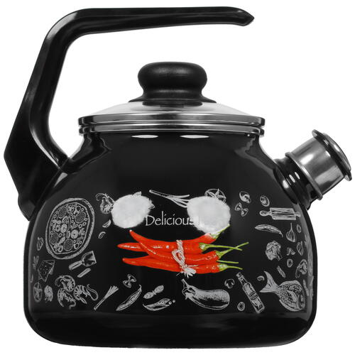 Купить Чайник для плиты Appetite Chilli черный  5002190. Характеристики, отзывы и цены в Донецке