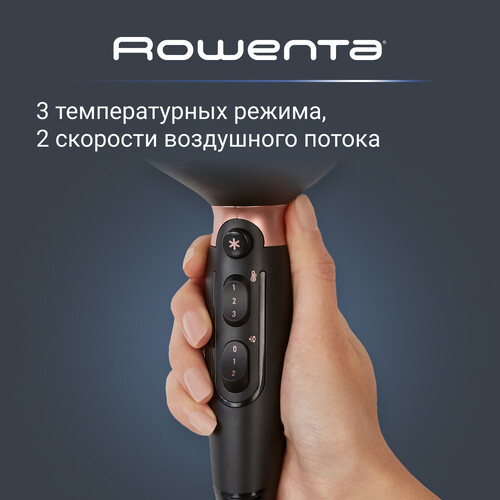 Купить Фен Rowenta Pro Expert CV8830F0 черный/золотистый  5485717. Характеристики, отзывы и цены в Донецке
