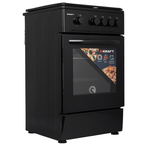 Купить Газовая плита Kraft KF-FSK5301GBL черный  9130787. Характеристики, отзывы и цены в Донецке