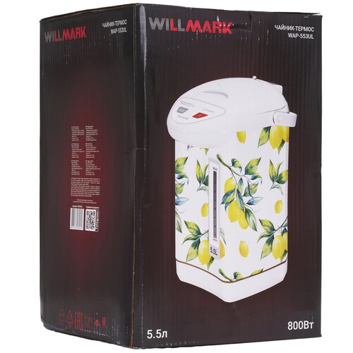 Купить Термопот WILLMARK WAP-553UL белый  9269608. Характеристики, отзывы и цены в Донецке