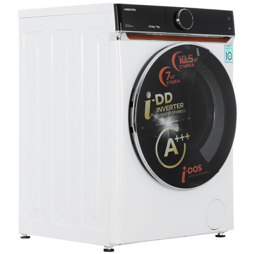 Купить Стирально-сушильная машина HIBERG i-DDQ10 - 10714 W белый  9238397. Характеристики, отзывы и цены в Донецке