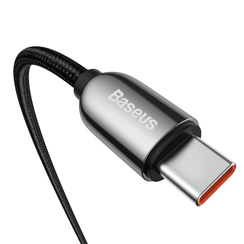Купить Кабель круглый Baseus USB Type-C - USB Type-C черный 2 м  5627763. Характеристики, отзывы и цены в Донецке