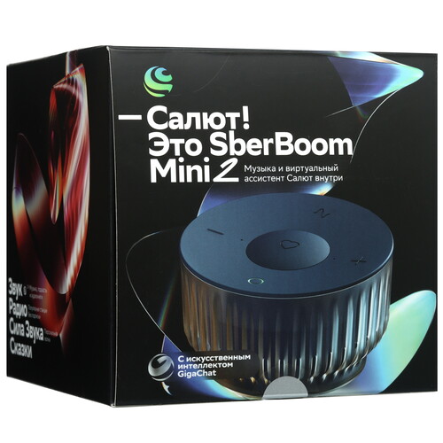 Купить Умная колонка SberBoom Mini 2 синий  5475595. Характеристики, отзывы и цены в Донецке