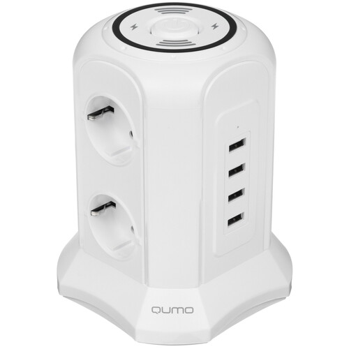 Купить Сетевой фильтр Qumo Power Tower Pro SFU2 белый  5489817. Характеристики, отзывы и цены в Донецке