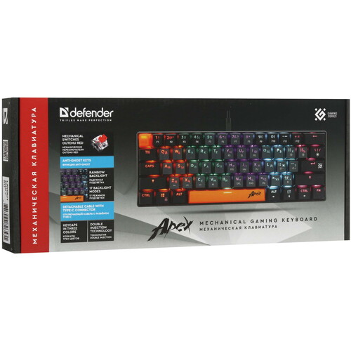 Купить Клавиатура  проводная Defender Apex GK-002  5478223. Характеристики, отзывы и цены в Донецке
