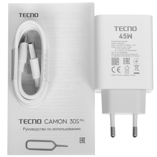 Купить 6.78" Смартфон Tecno CAMON 30S Pro 256 ГБ серый  5478697. Характеристики, отзывы и цены в Донецке