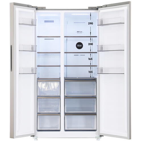 Купить Холодильник Side by Side  DEXP SBS4-53AMG серебристый  5098034. Характеристики, отзывы и цены в Донецке