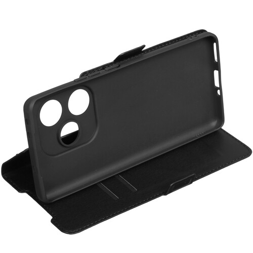 Купить Чехол-книжка  DF Flip Case для realme GT 6/ 6T черный  5485584. Характеристики, отзывы и цены в Донецке