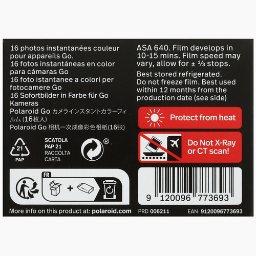 Купить Картридж для моментальной печати Polaroid Go Color Film Double Pack - Black Frame Edition  5476384. Характеристики, отзывы и цены в Донецке