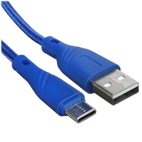 Купить Кабель круглый GAL USB Type-C - USB 2.0 Type-A синий 2 м  5485645. Характеристики, отзывы и цены в Донецке