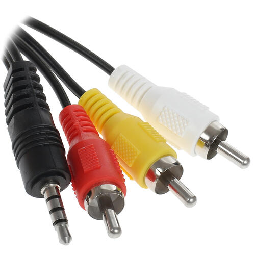 Купить Кабель   Aceline 3.5 mm jack - RCA x3 черный  1380503. Характеристики, отзывы и цены в Донецке