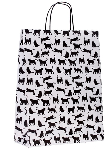 Купить Пакет подарочный Сима-Ленд Черные коты  1040579. Характеристики, отзывы и цены в Донецке