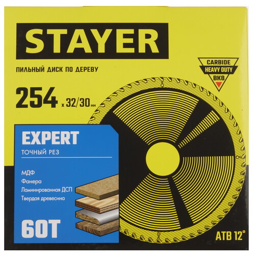 Купить Диск пильный STAYER 3682-254-32-60_z01  9107266. Характеристики, отзывы и цены в Донецке