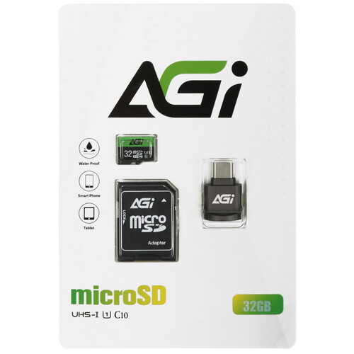Купить Карта памяти AGI TF138 microSDHC 32 ГБ  5471004. Характеристики, отзывы и цены в Донецке