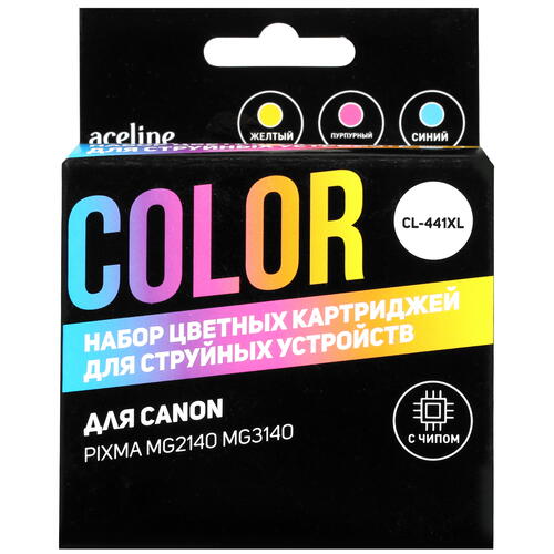 Купить Картридж Aceline NC-CL441XLCMY многоцветный  5028624. Характеристики, отзывы и цены в Донецке