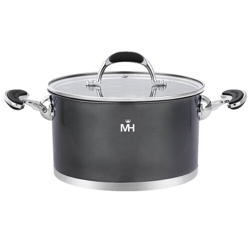 Купить Кастрюля MercuryHaus Turno MC - 1674 6.1 л 24 см черный  9150986. Характеристики, отзывы и цены в Донецке