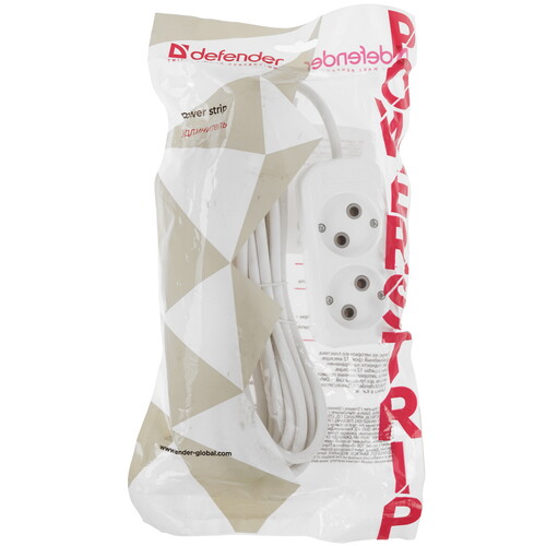 Купить Удлинитель Defender B220 белый  9231121. Характеристики, отзывы и цены в Донецке