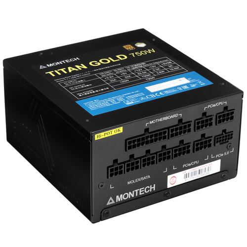 Купить Блок питания MONTECH TITAN GOLD 750 [TIS0123] черный  5401901. Характеристики, отзывы и цены в Донецке
