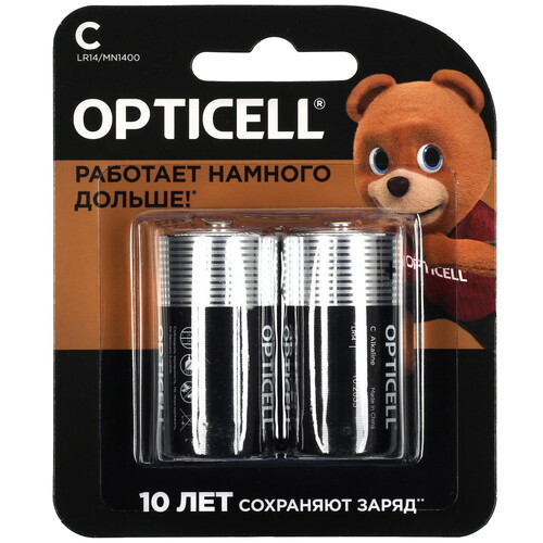 Купить Батарейка Opticell Plus C (LR14/ER26500/R14)  5434077. Характеристики, отзывы и цены в Донецке