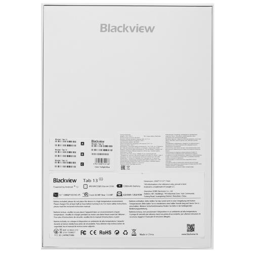 Купить 10.1" Планшет Blackview Tab 13 LTE 128 ГБ голубой + чехол  5078686. Характеристики, отзывы и цены в Донецке