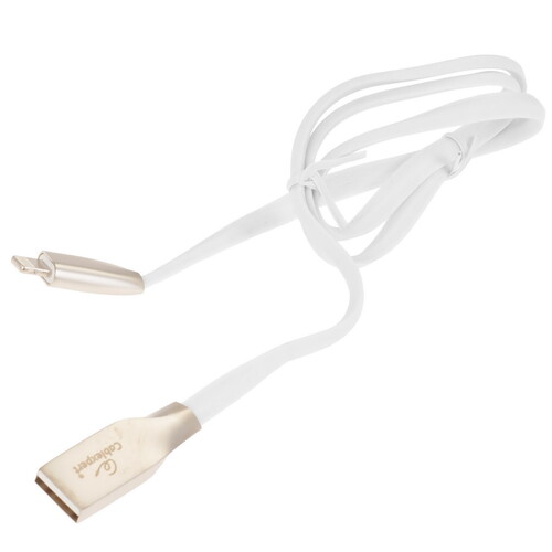 Купить Кабель плоский Cablexpert Lightning 8-pin - USB 2.0 Type-A белый 0.5 м  5314566. Характеристики, отзывы и цены в Донецке