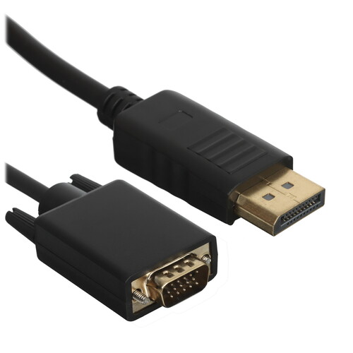 Купить Кабель однонаправленный VCOM DisplayPort - VGA, 1.8 м  5471574. Характеристики, отзывы и цены в Донецке