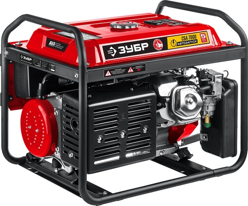 Купить Электрогенератор   бензиновый Зубр СБА-7000  5307677. Характеристики, отзывы и цены в Донецке