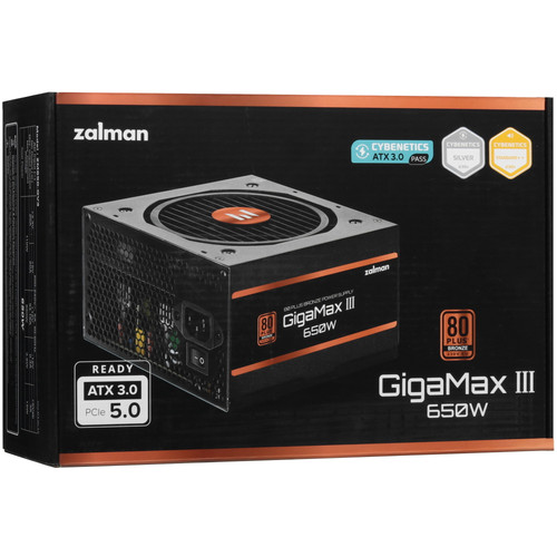 Купить Блок питания ZALMAN GigaMax III 650W [ZM650-GV3] черный  5439384. Характеристики, отзывы и цены в Донецке