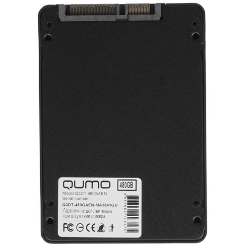 Купить 480 ГБ 2.5" SATA накопитель QUMO Novation 3D [Q3DT-480GAEN]  1300547. Характеристики, отзывы и цены в Донецке