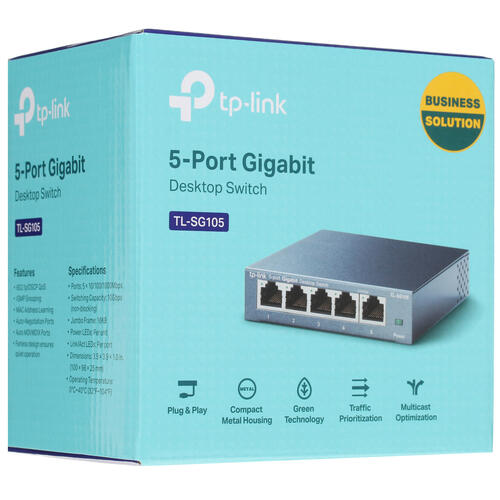 Купить Коммутатор TP-Link TL-SG105  6609865. Характеристики, отзывы и цены в Донецке