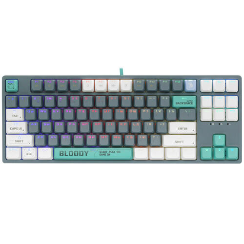 Купить Клавиатура проводная A4Tech Bloody S87 Energy [S87 USB ENERGY ASH]  5439861. Характеристики, отзывы и цены в Донецке