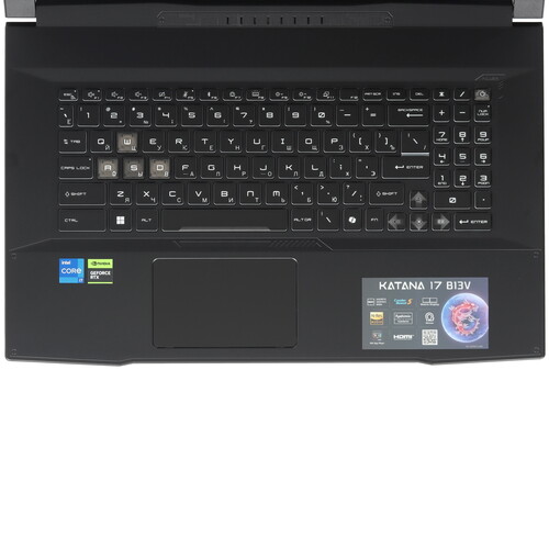 Купить 17.3" Ноутбук MSI Katana 17 B13VEK-1088XRU черный  5466886. Характеристики, отзывы и цены в Донецке