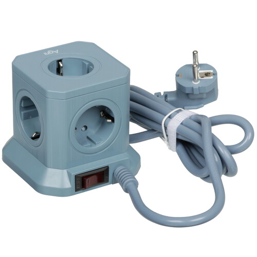 Купить Сетевой фильтр AGNI TP-VE4U5E синий  9289271. Характеристики, отзывы и цены в Донецке