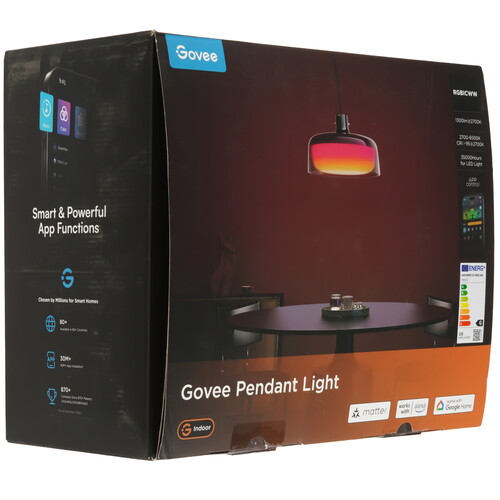 Купить Светильник потолочный Govee RGBICWW Pendant light прозрачный  5647454. Характеристики, отзывы и цены в Донецке