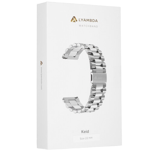 Купить Ремешок Lyambda универсальный 22 мм серебристый  9252298. Характеристики, отзывы и цены в Донецке