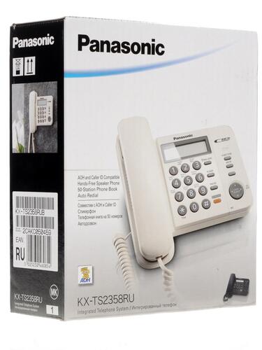 Купить Телефон проводной Panasonic KX-TS2358RUB  0145853. Характеристики, отзывы и цены в Донецке