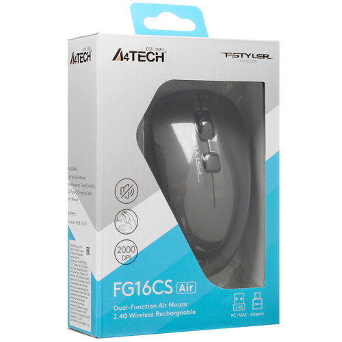 Купить Мышь беспроводная A4Tech Fstyler FG16CS Air  5435535. Характеристики, отзывы и цены в Донецке