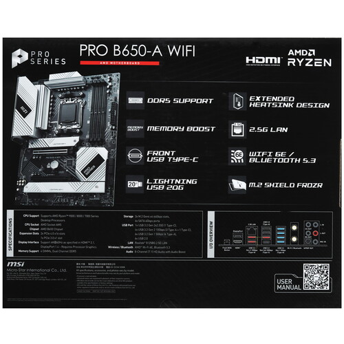 Купить Материнская плата MSI PRO B650-A WIFI  5483923. Характеристики, отзывы и цены в Донецке