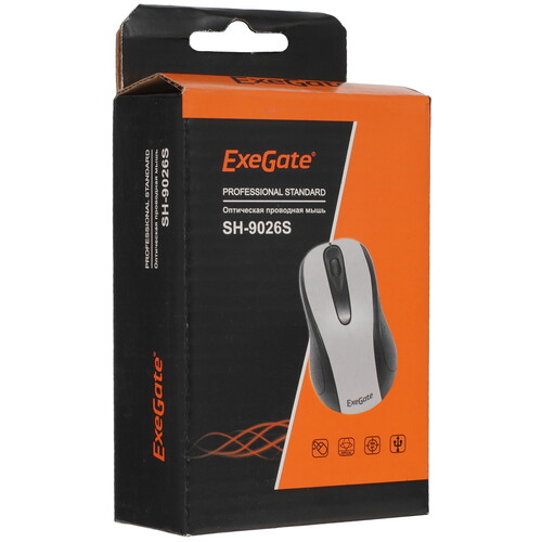 Купить Мышь проводная ExeGate SH-9026S  5354959. Характеристики, отзывы и цены в Донецке