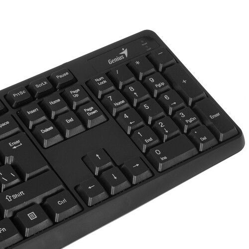 Купить Клавиатура+мышь  проводная  Genius КМ-170 черный  5035350. Характеристики, отзывы и цены в Донецке