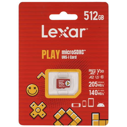 Купить Карта памяти Lexar PLAY microSDXC 512 ГБ  5629588. Характеристики, отзывы и цены в Донецке