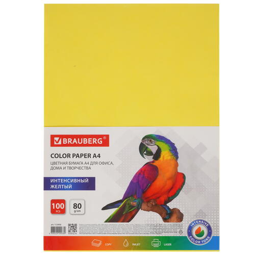Купить Бумага BRAUBERG 112450 желтый  5362651. Характеристики, отзывы и цены в Донецке