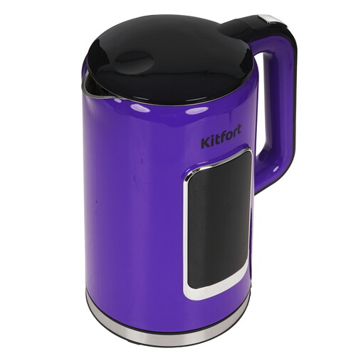 Купить Электрочайник Kitfort КТ-6704 фиолетовый  9269916. Характеристики, отзывы и цены в Донецке