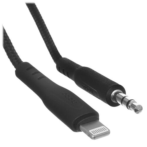 Купить Кабель   Hoco Lightning - jack 3.5 мм черный  5452325. Характеристики, отзывы и цены в Донецке