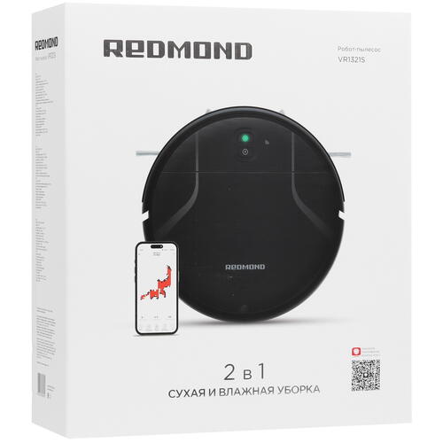 Купить Робот-пылесос Redmond VR1321S черный  9063246. Характеристики, отзывы и цены в Донецке