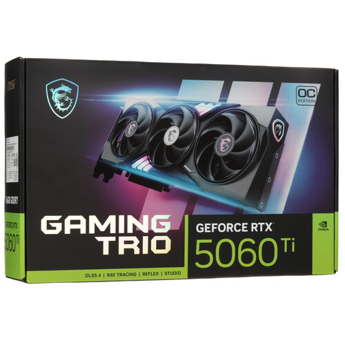 Купить Видеокарта MSI GeForce RTX 5060 Ti GAMING TRIO OC  5622548. Характеристики, отзывы и цены в Донецке