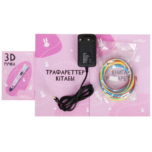 Купить 3D-ручка с пластиком Aceline RP101B  розовый  5430756. Характеристики, отзывы и цены в Донецке