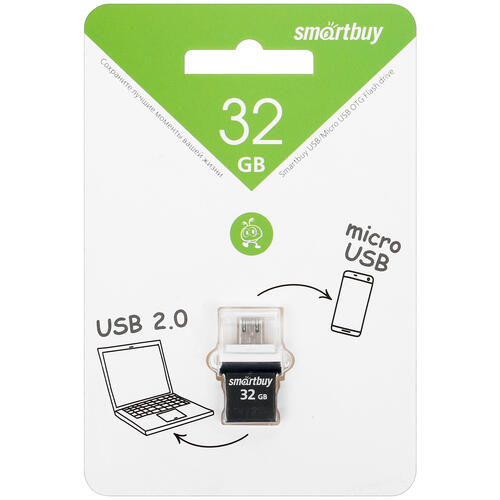 Купить Память OTG USB Flash 32 ГБ Smartbuy POKO  1301807. Характеристики, отзывы и цены в Донецке