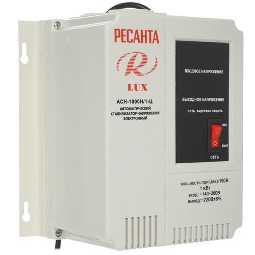 Купить Стабилизатор напряжения Ресанта АСН-1000Н/1-Ц Lux  7901463. Характеристики, отзывы и цены в Донецке